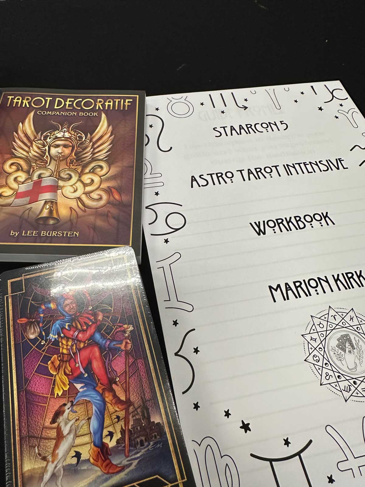 Cards and workbook ready to go for Marion Kirk's presentation, StaarCon 5.